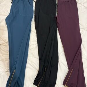 ZYIA Women's Joggers in Blue, Black, and Purple